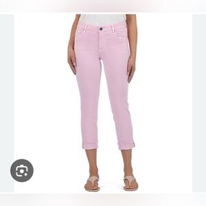 Kensie, high waisted, light pink, Straight Leg Jeans, size 28, NWOT